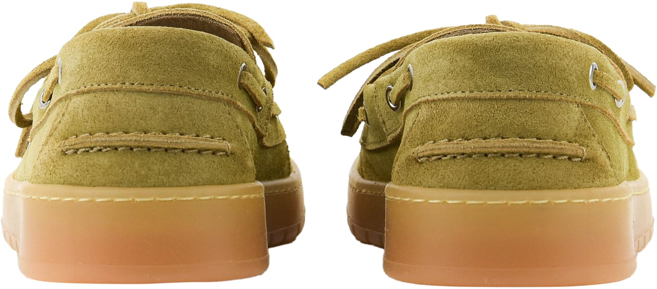 Posa Boatloafer Man Tan Suede Bruin