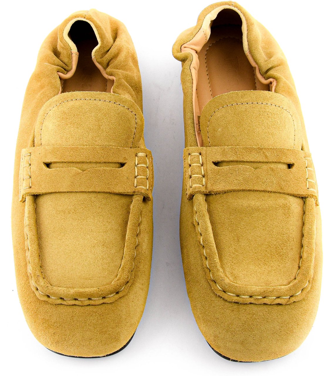 Posa Penny Loafer Square Light Camel Beige