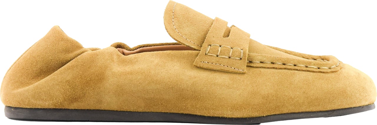 Posa Penny Loafer Square Light Camel Beige