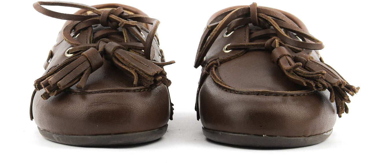Posa Boat Loafer Native Tassel Brown Bruin