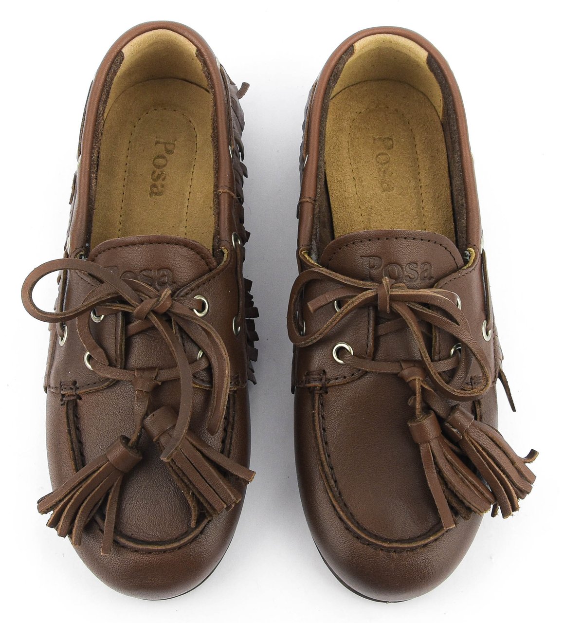 Posa Boat Loafer Native Tassel Brown Bruin
