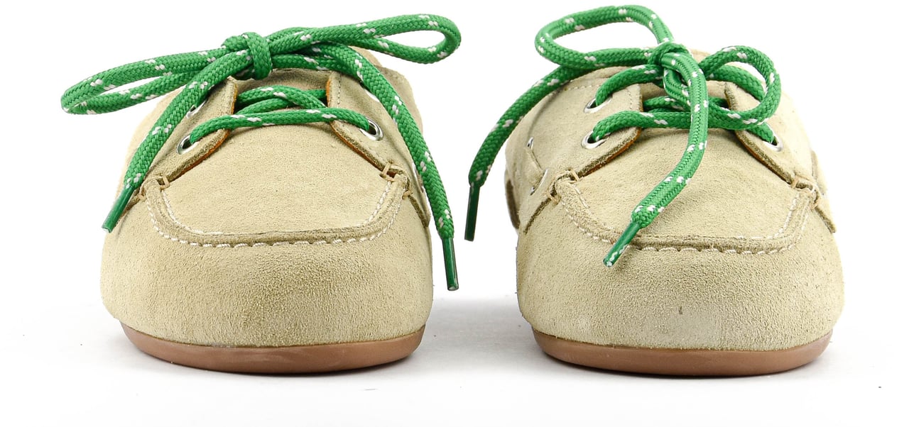 Posa Boat Loafer Mule Light Taupe Beige