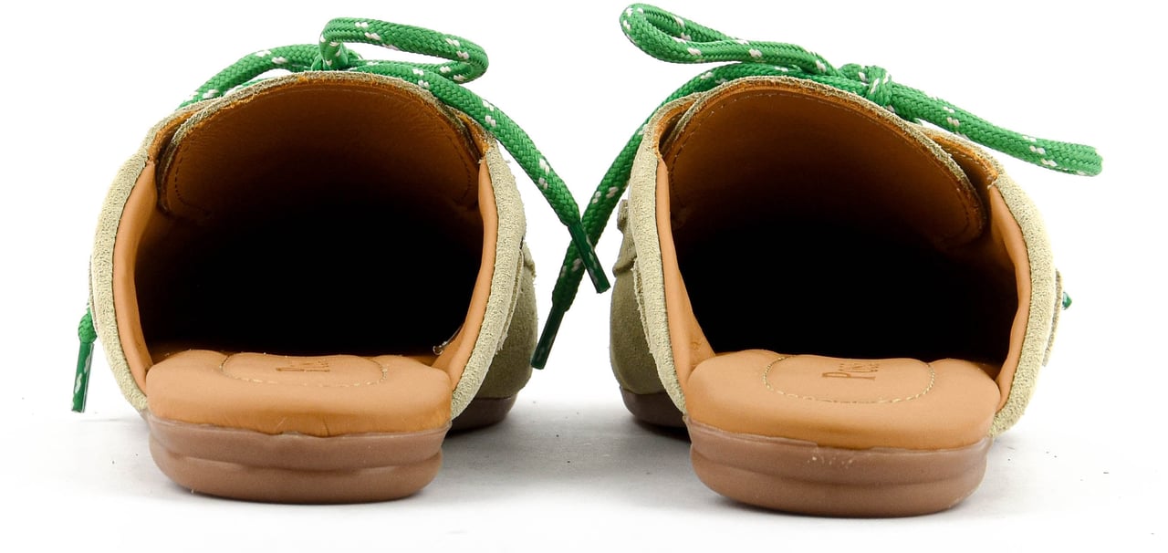 Posa Boat Loafer Mule Light Taupe Beige