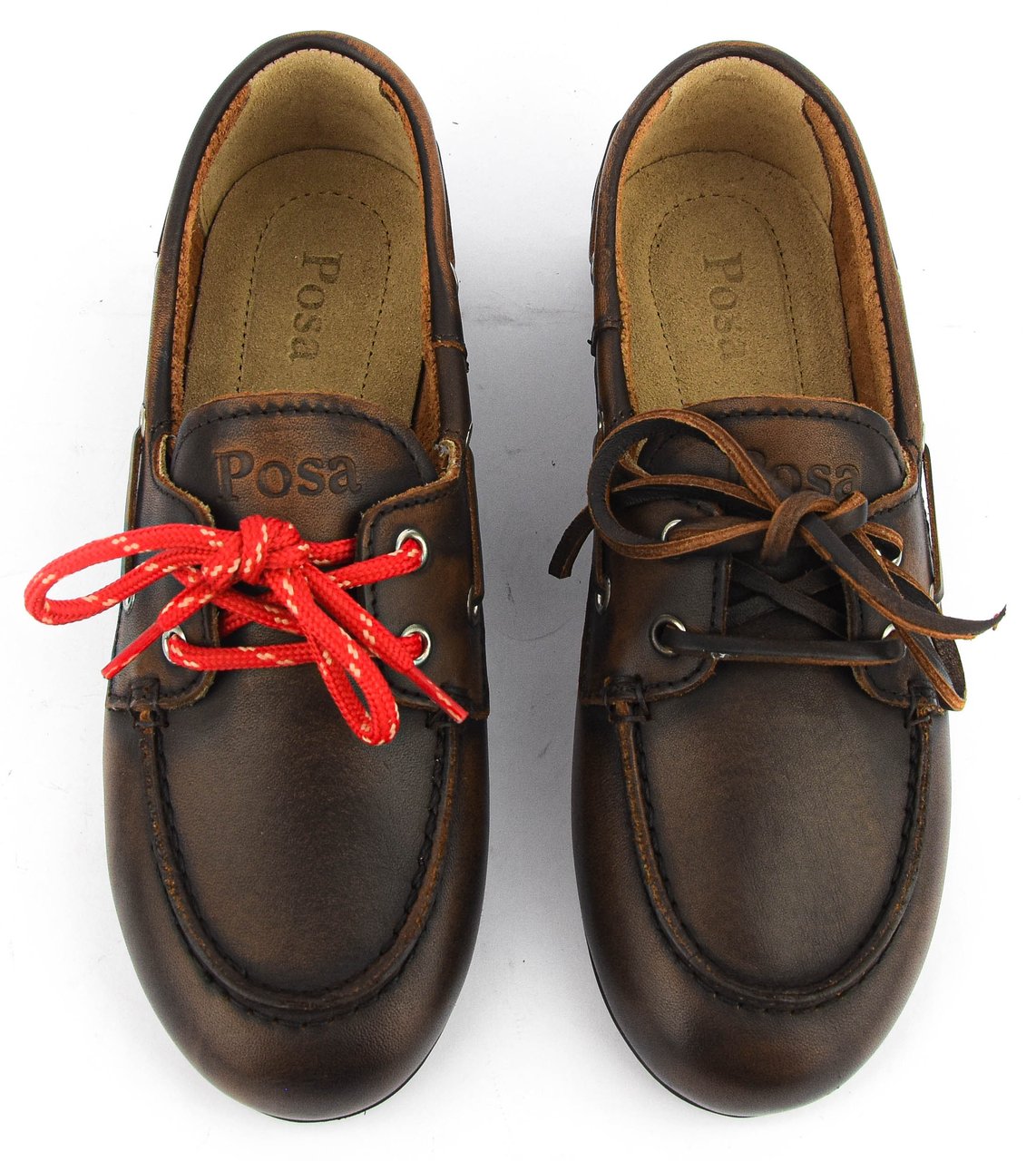 Posa Boat Loafer Brushed Coffee Bruin