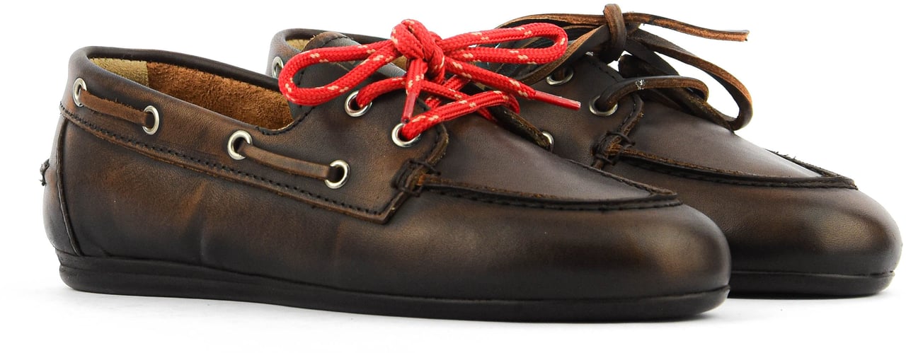 Posa Boat Loafer Brushed Coffee Bruin
