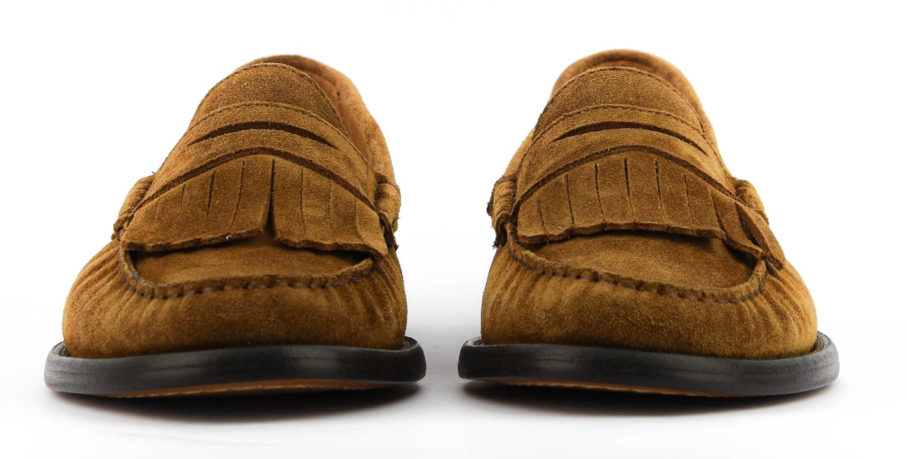 Posa Fringe Moccasin Tabacco Bruin