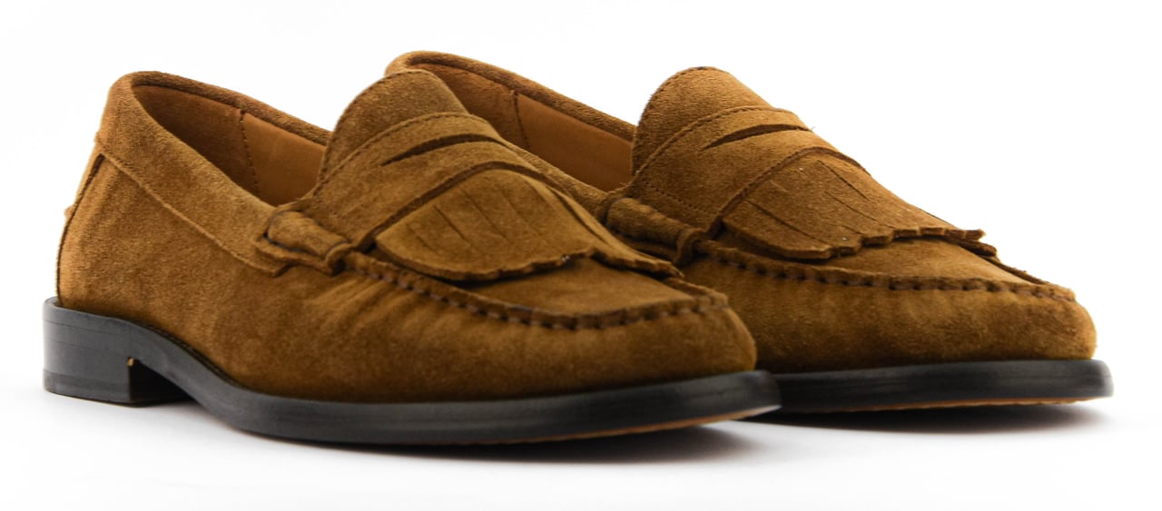 Posa Fringe Moccasin Tabacco Bruin