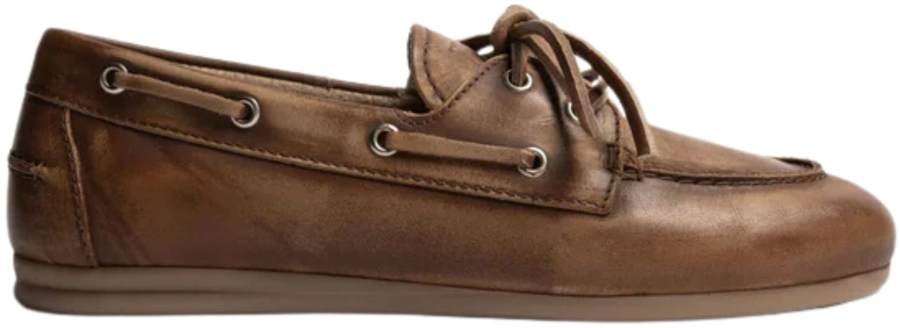 Posa Posa  Loafers Bruin Boat Loafer Brushed Bruin