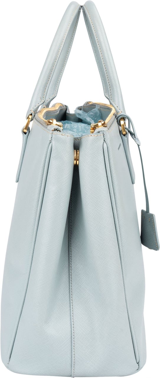 Prada Prada Saffiano Leather Lux Galleria Handbag Lichtblauw