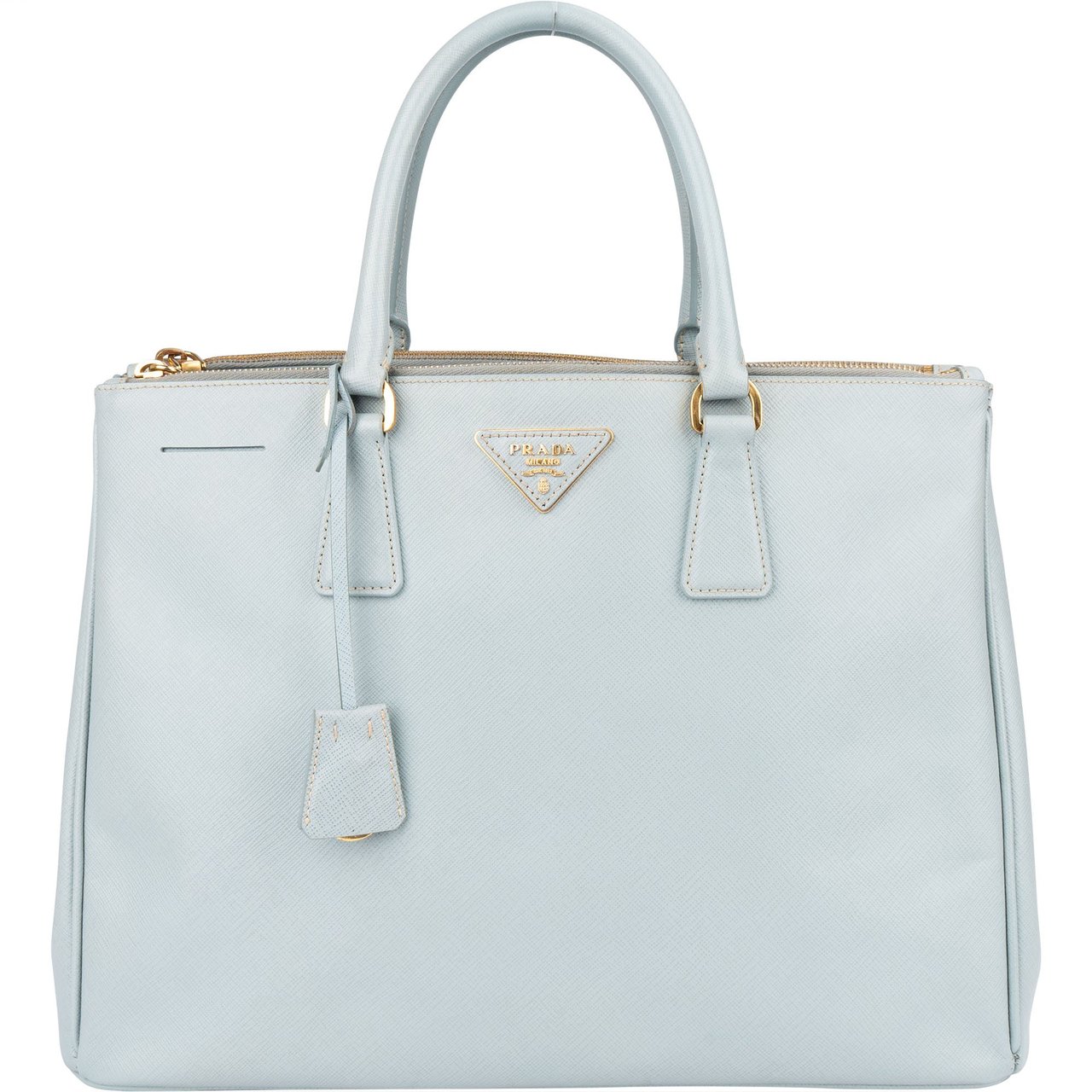 Prada Prada Saffiano Leather Lux Galleria Handbag Lichtblauw