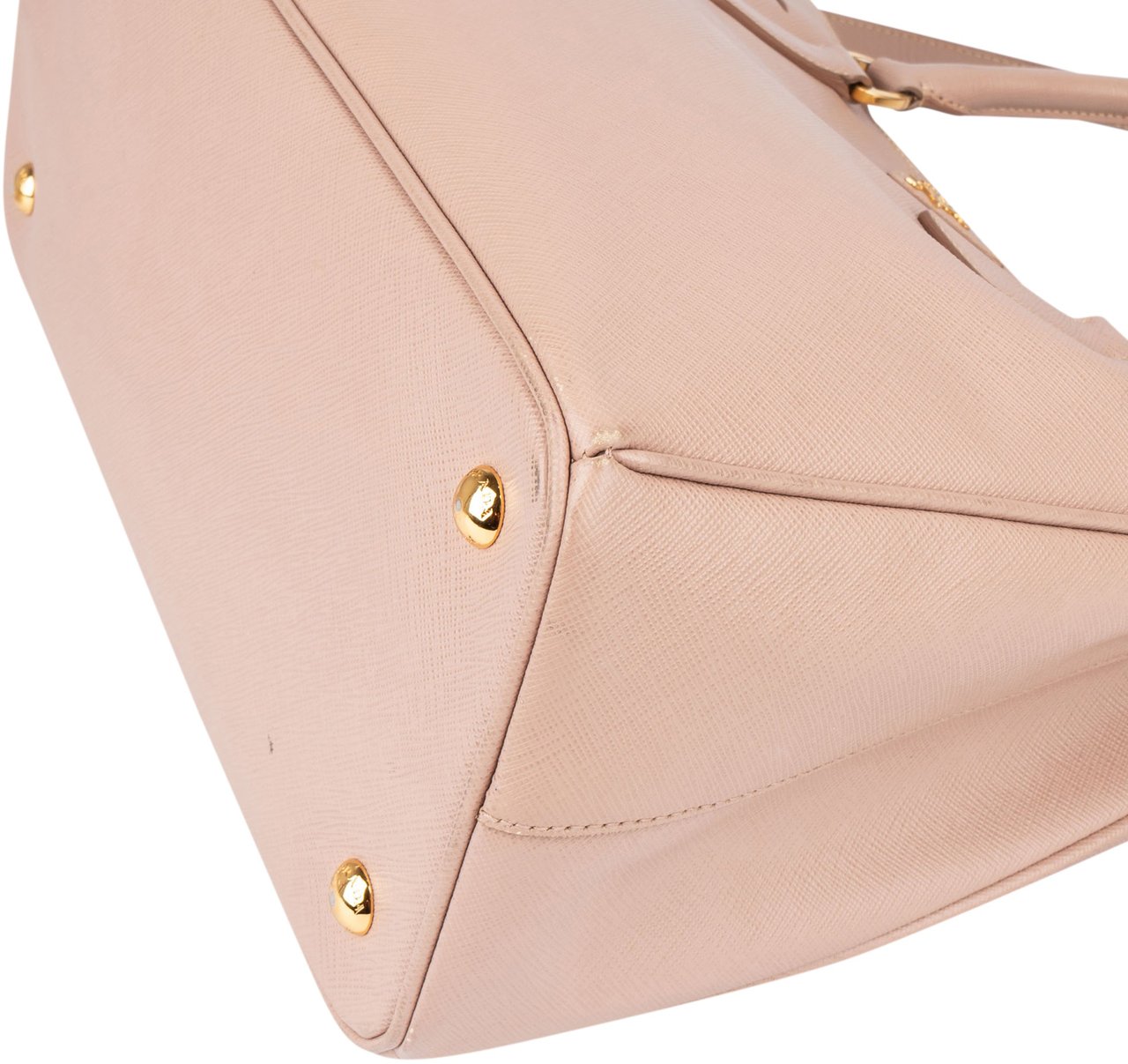 Prada Prada Pink Saffiano Leather Galleria Handbag Rood