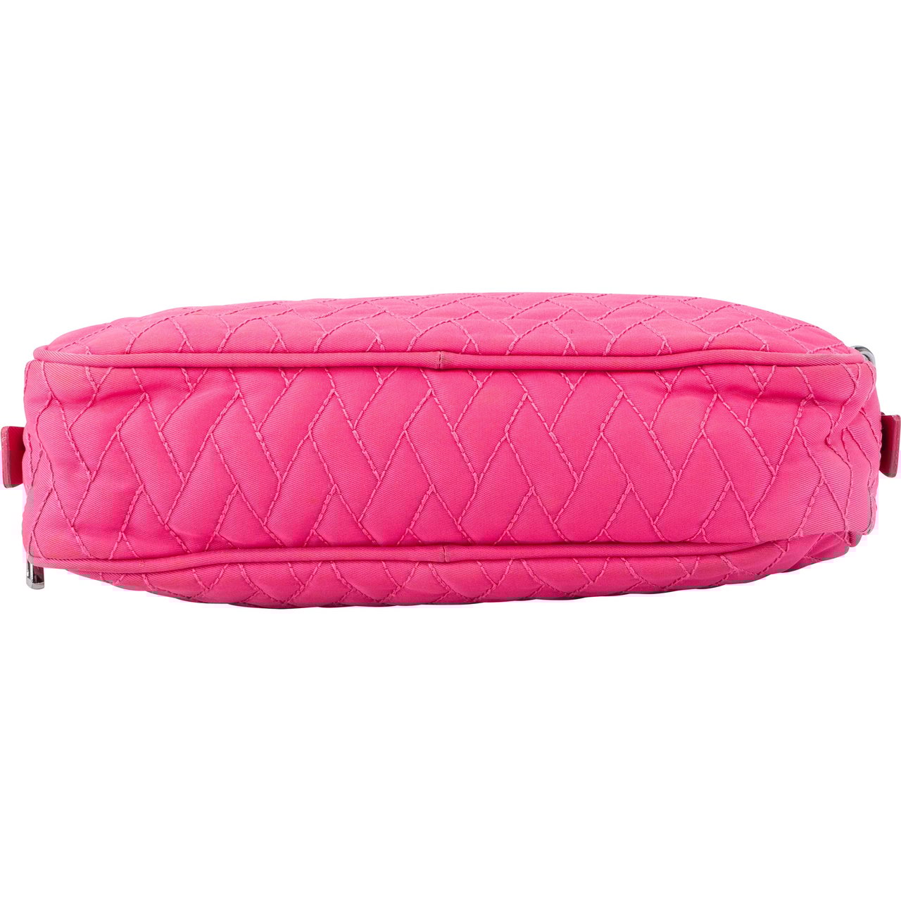 Prada Prada Pink Quilted Nylon Crossbody Bag Roze