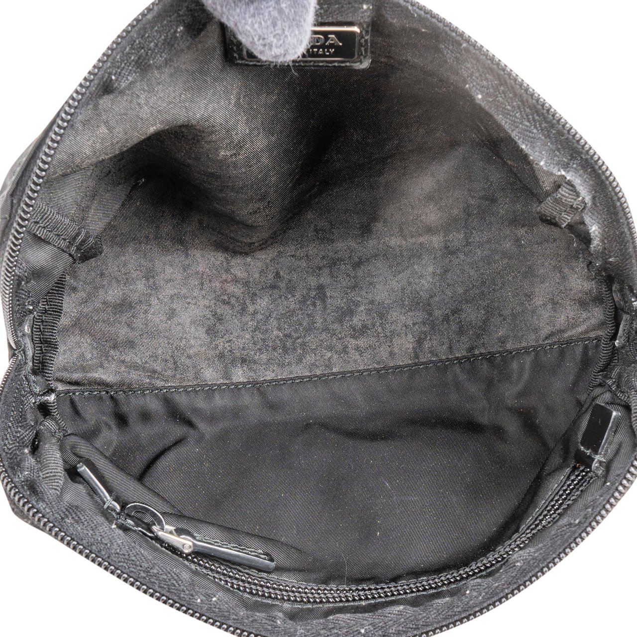 Prada Prada Nylon Triangle Pouch Zwart