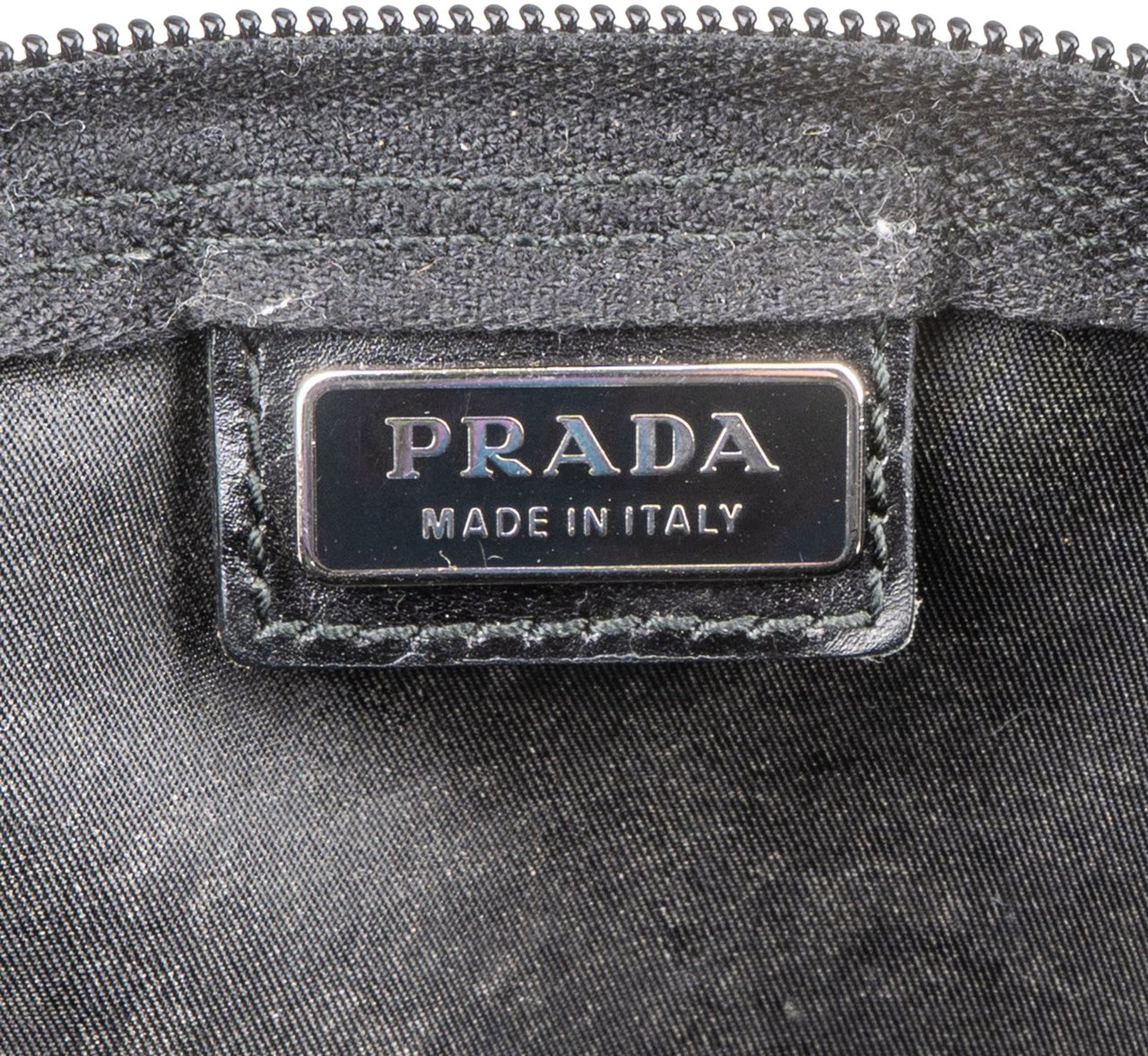 Prada Prada Nylon Triangle Pouch Zwart