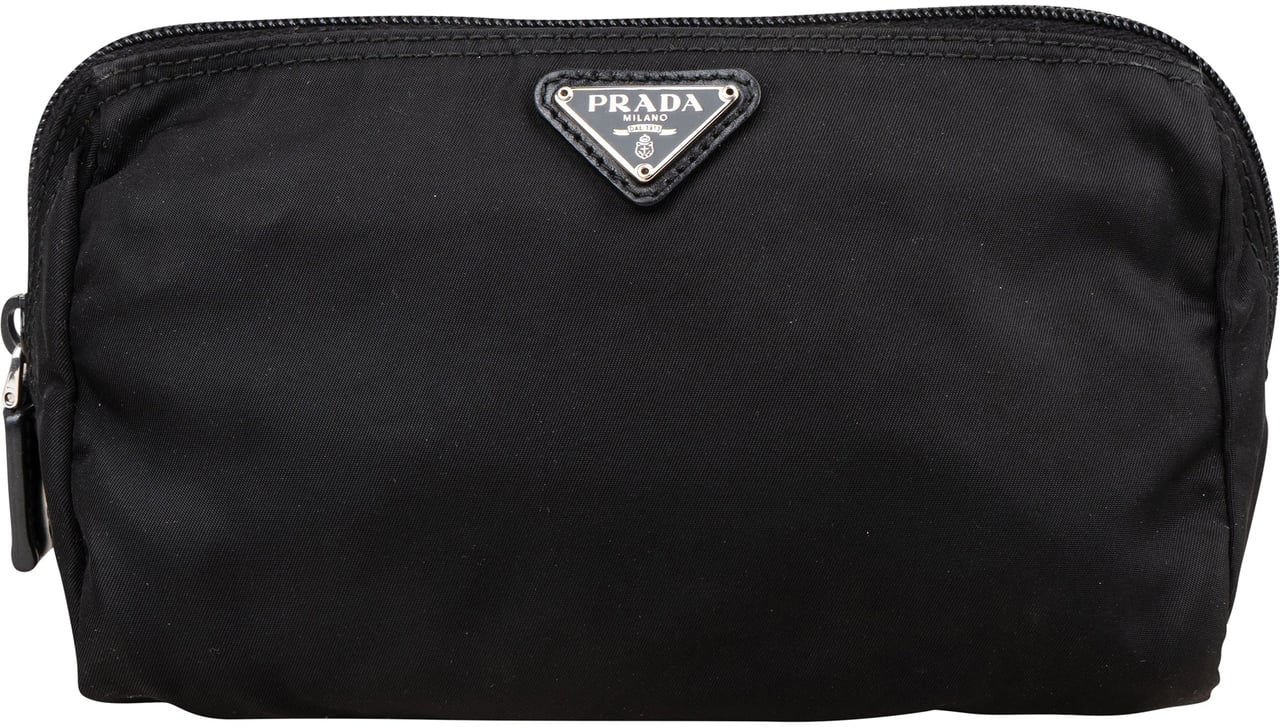 Prada Prada Nylon Triangle Pouch Zwart