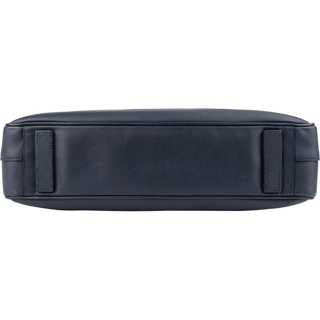 Prada Prada Bleu Saffiano Leather Business Handbag Crossbody Bag Navy