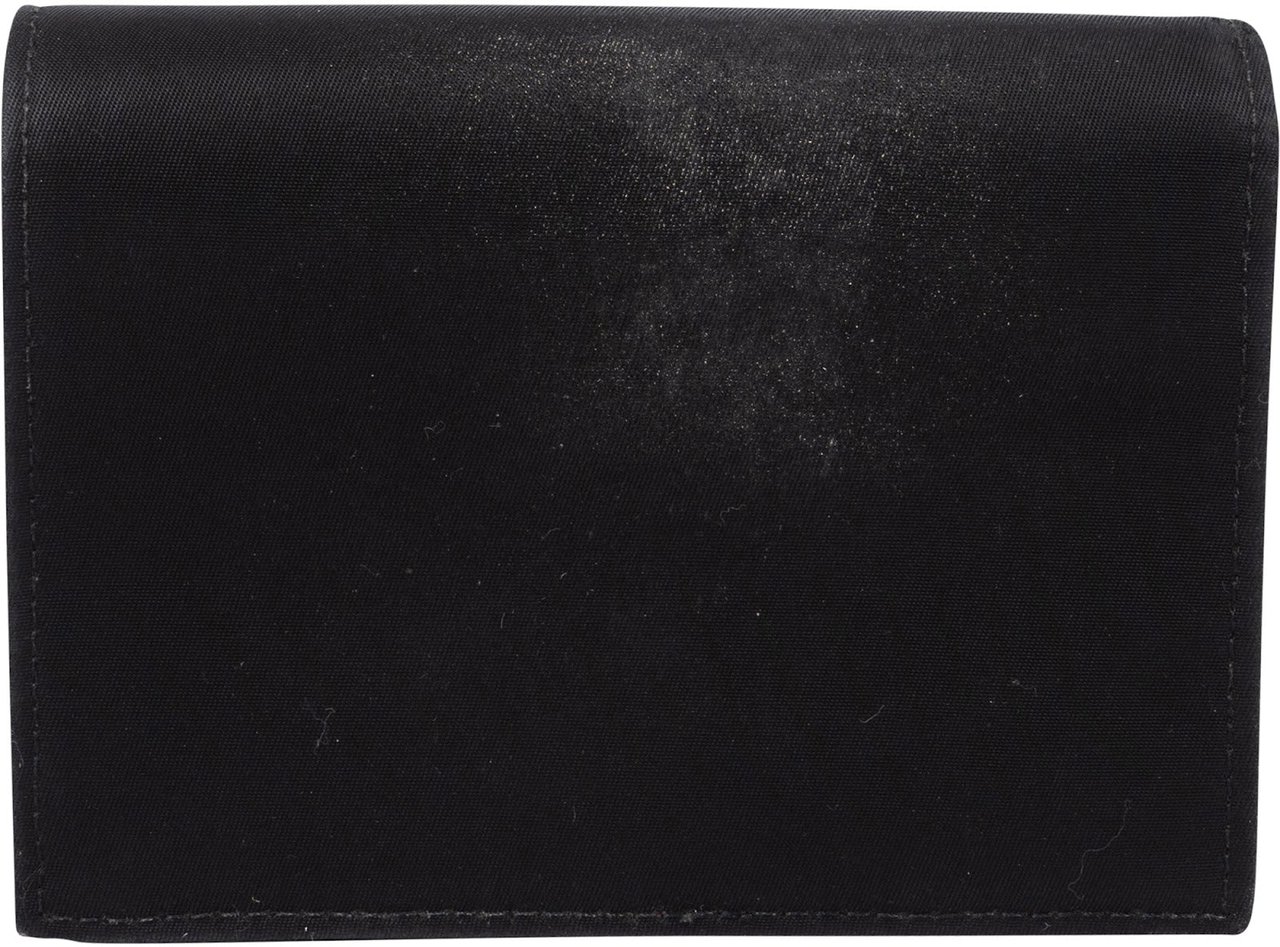 Prada Prada Tessuto Triangle Bifold Wallet Zwart
