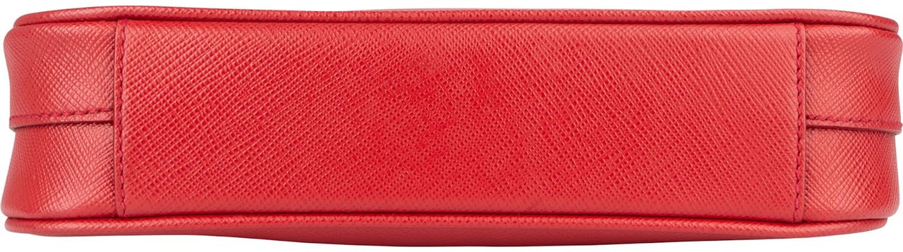 Prada Prada Saffiano Leather Mini Shoulder Bag Rood