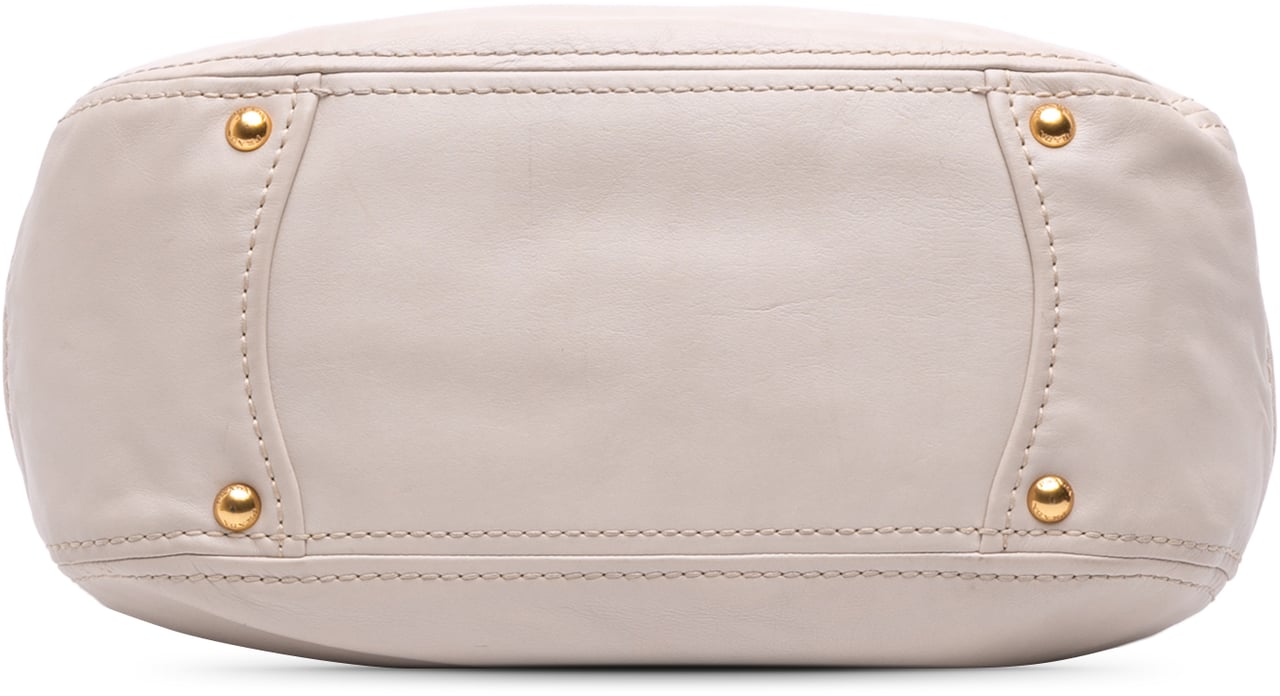Prada Leather Tote Wit