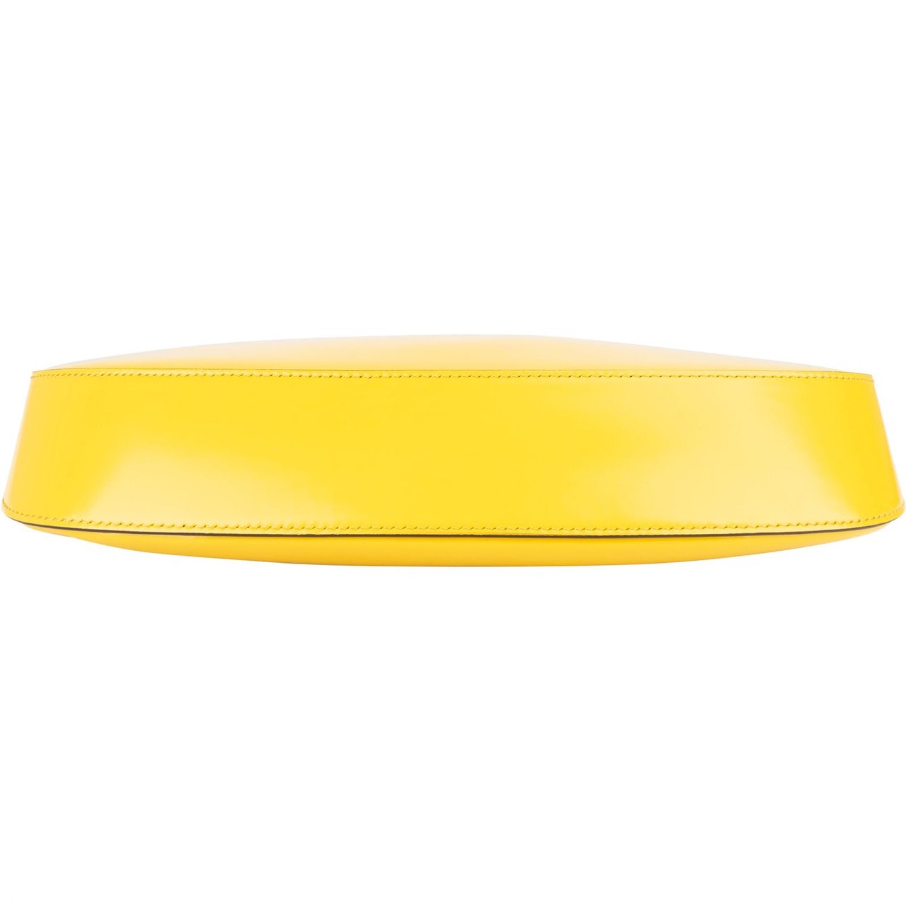 Prada Prada Yellow Patent Leather Triangle Cleo Shoulder Bag Geel