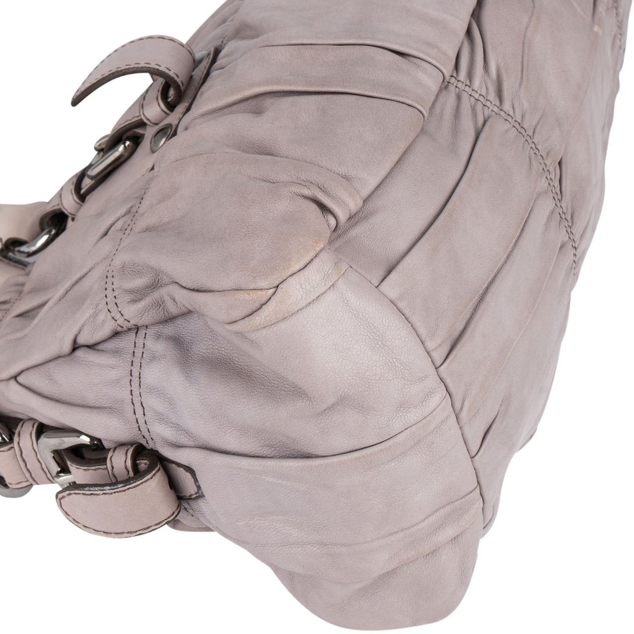 Prada Prada Quilted Nappa Gaufre Satchel Handbag Divers