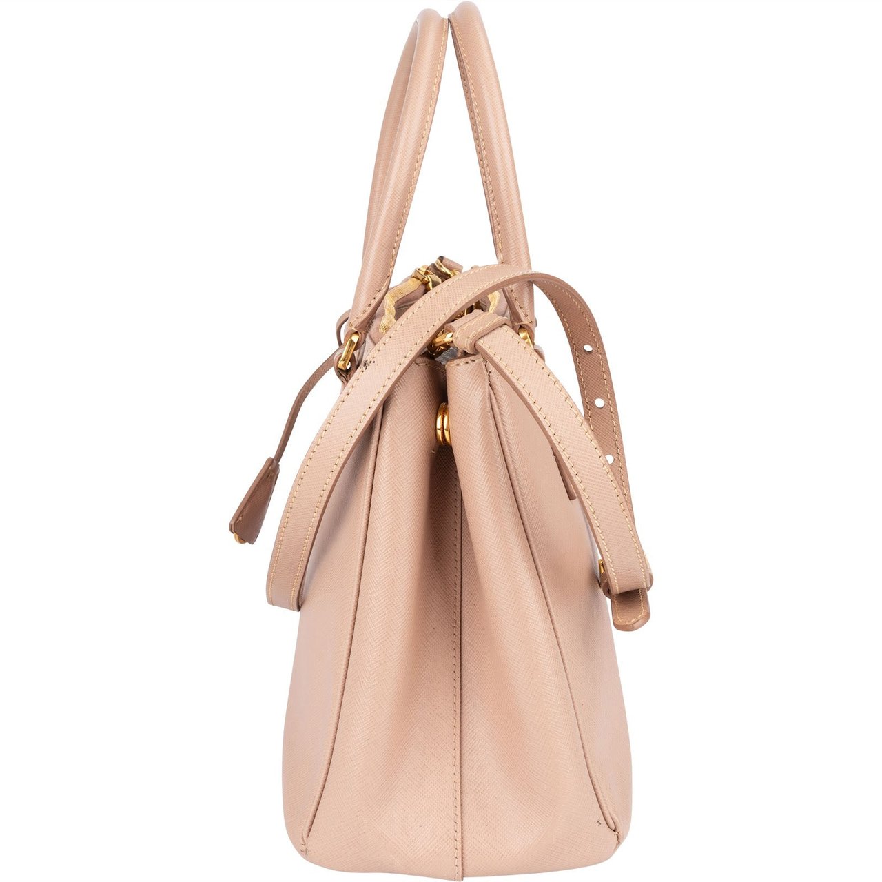 Prada Prada Saffiano Leather Galleria Handbag Rood