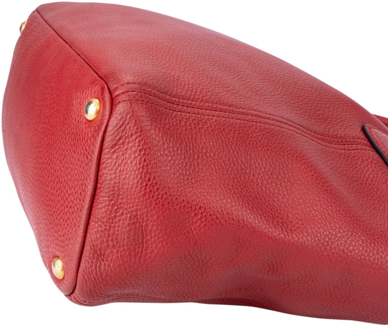 Prada Prada Red Calf Vitello Handbag Rood