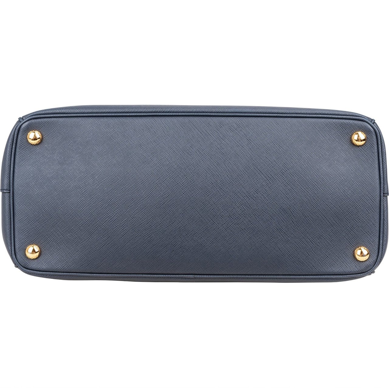 Prada Blue Saffiano Leather Galleria Handbag Blauw