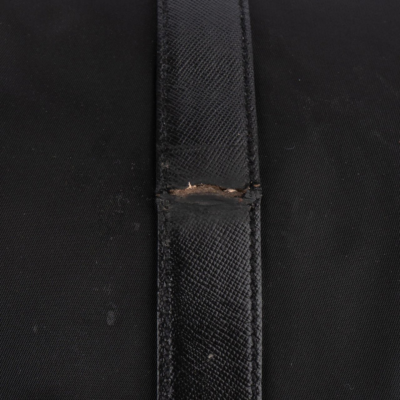 Prada Prada Black Nylon Triangle Duffle Bag 55 Zwart