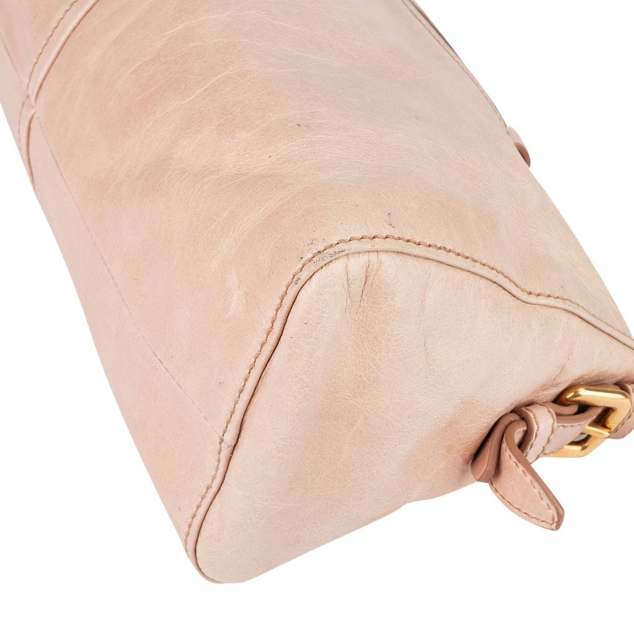 Prada Prada Nappa Antique Hobo Shoulder Bag Rood