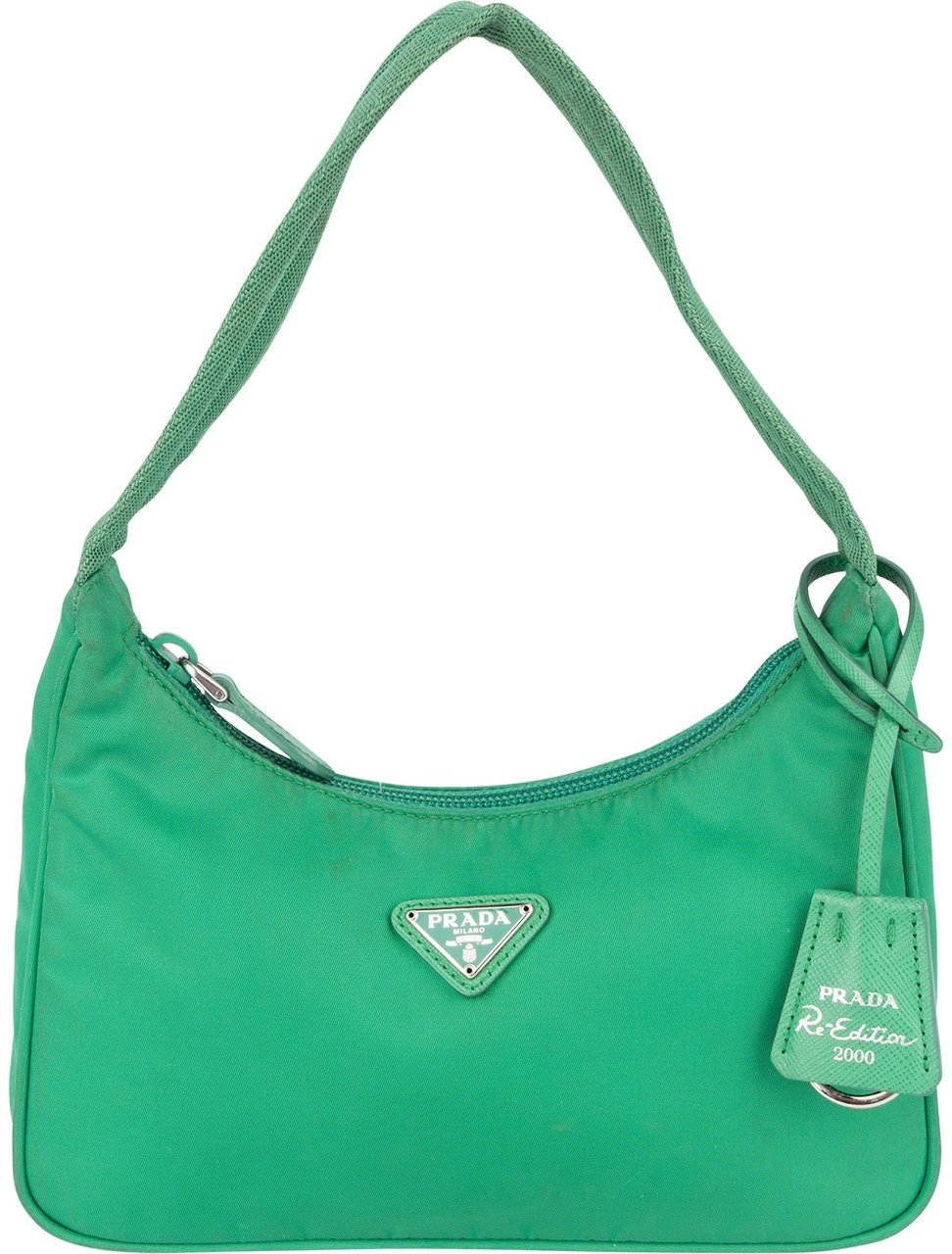 Prada Green Nylon Re-Edition 2000 Handbag Groen