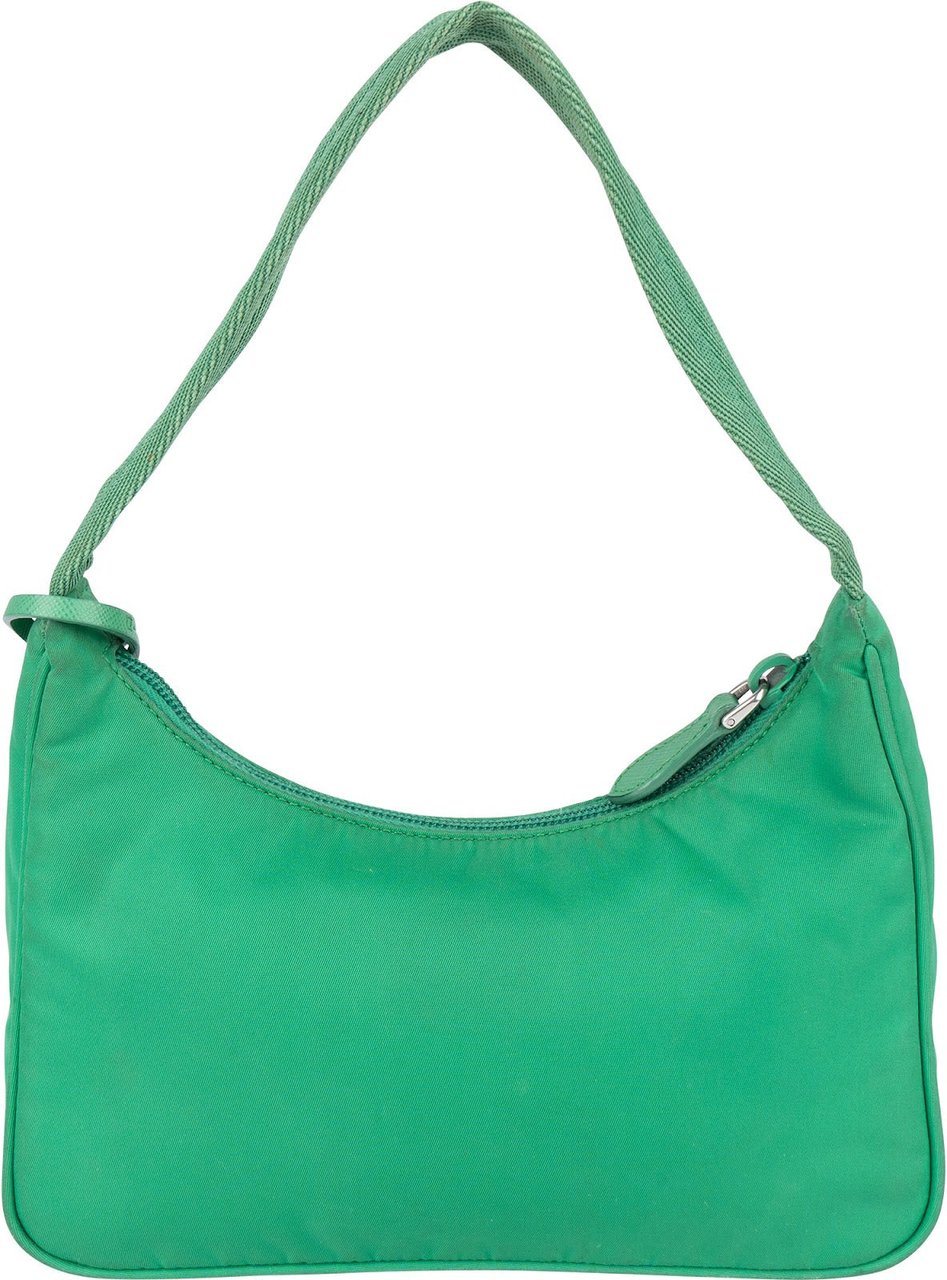 Prada Green Nylon Re-Edition 2000 Handbag Groen
