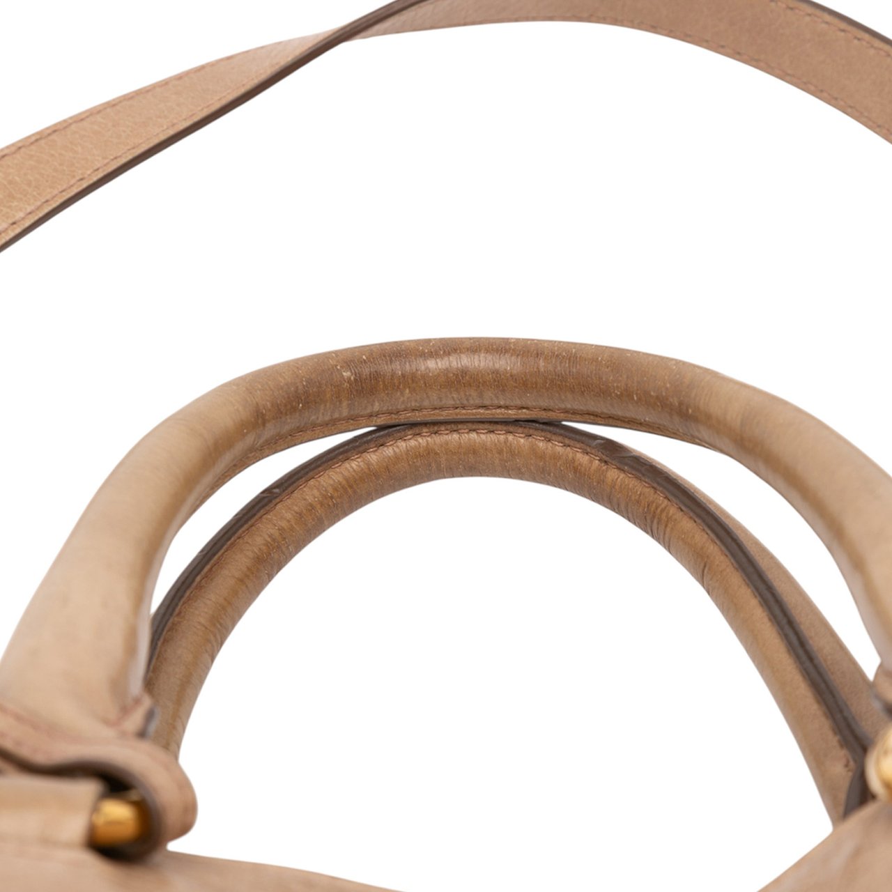 Prada Vitello Shine Satchel Bruin