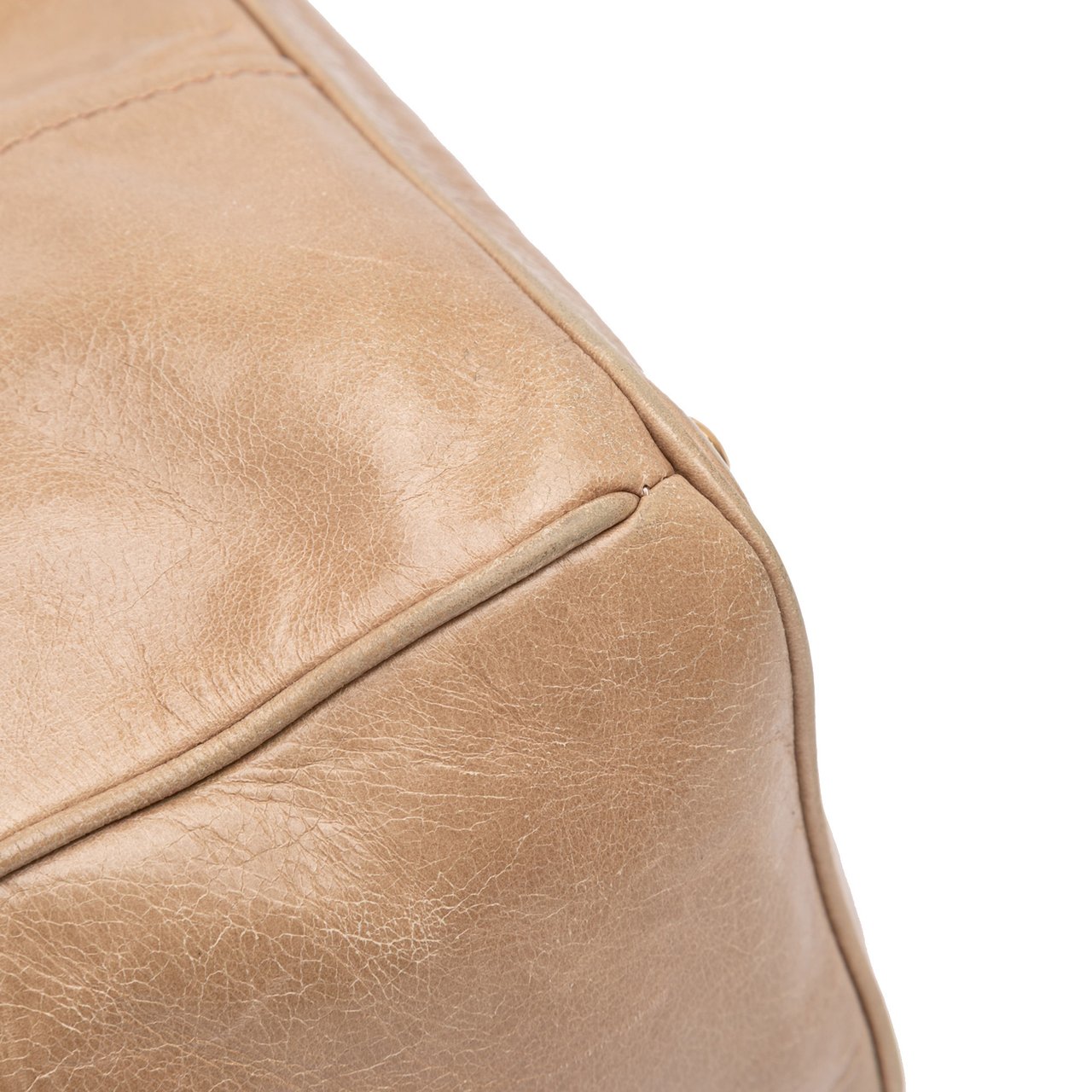 Prada Vitello Shine Satchel Bruin