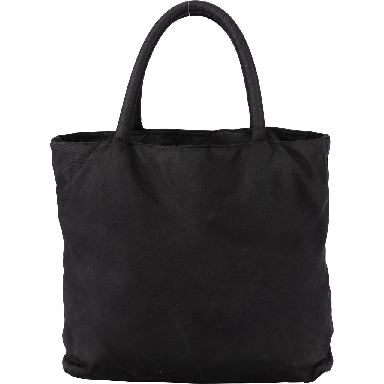 Prada Prada Black Nylon Triangle Handbag Zwart