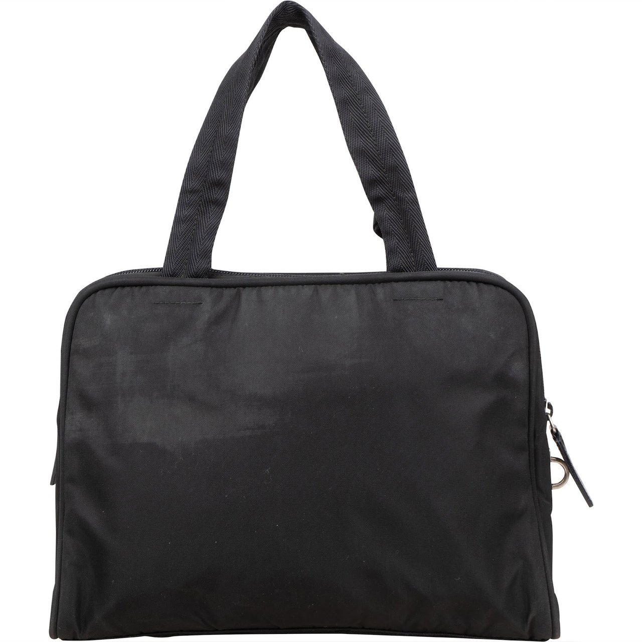 Prada Prada Black Nylon Triangle Handbag Zwart