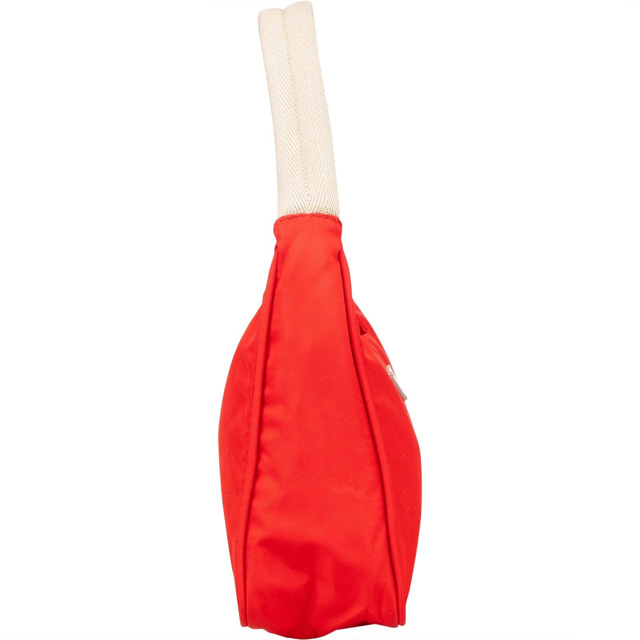 Prada Prada Red Nylon Tessuto Mini Triangle Handbag Rood