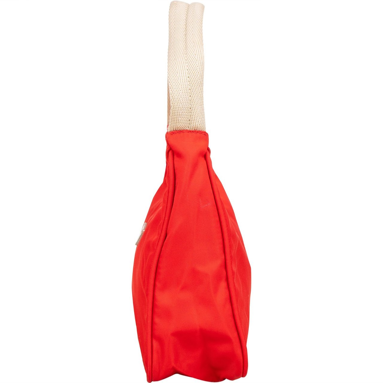 Prada Prada Red Nylon Tessuto Mini Triangle Handbag Rood