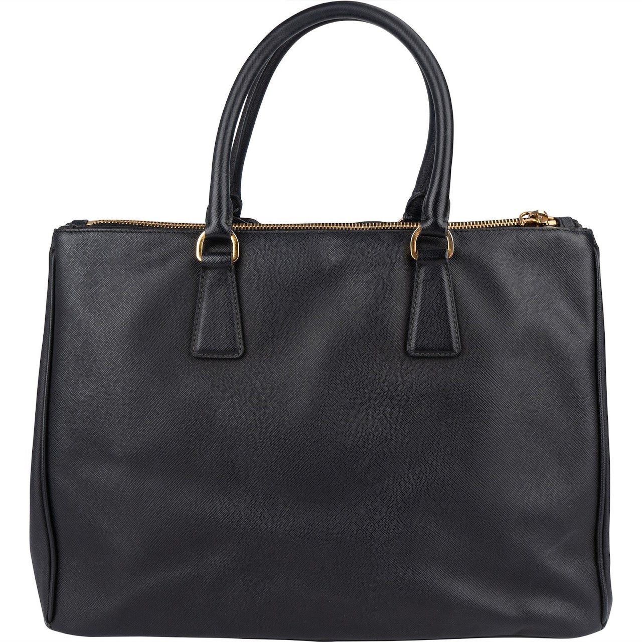 Prada Prada Saffiano Leather Galleria Handbag Zwart