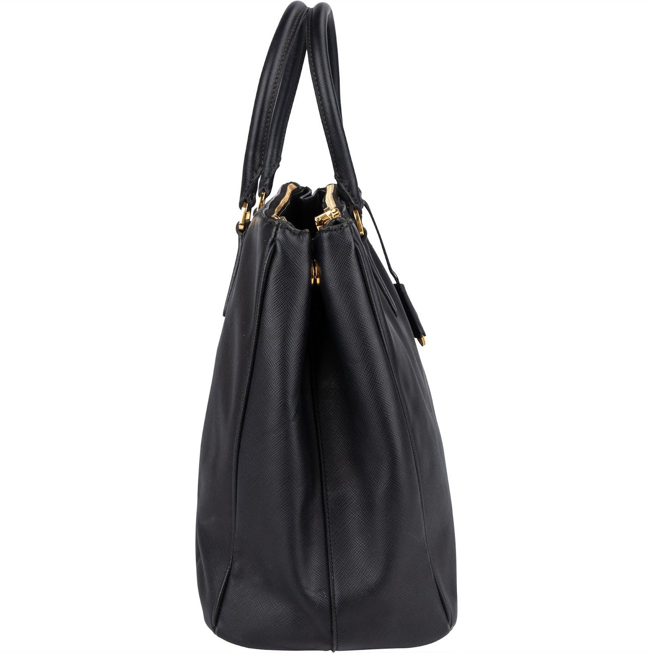 Prada Prada Saffiano Leather Galleria Handbag Zwart