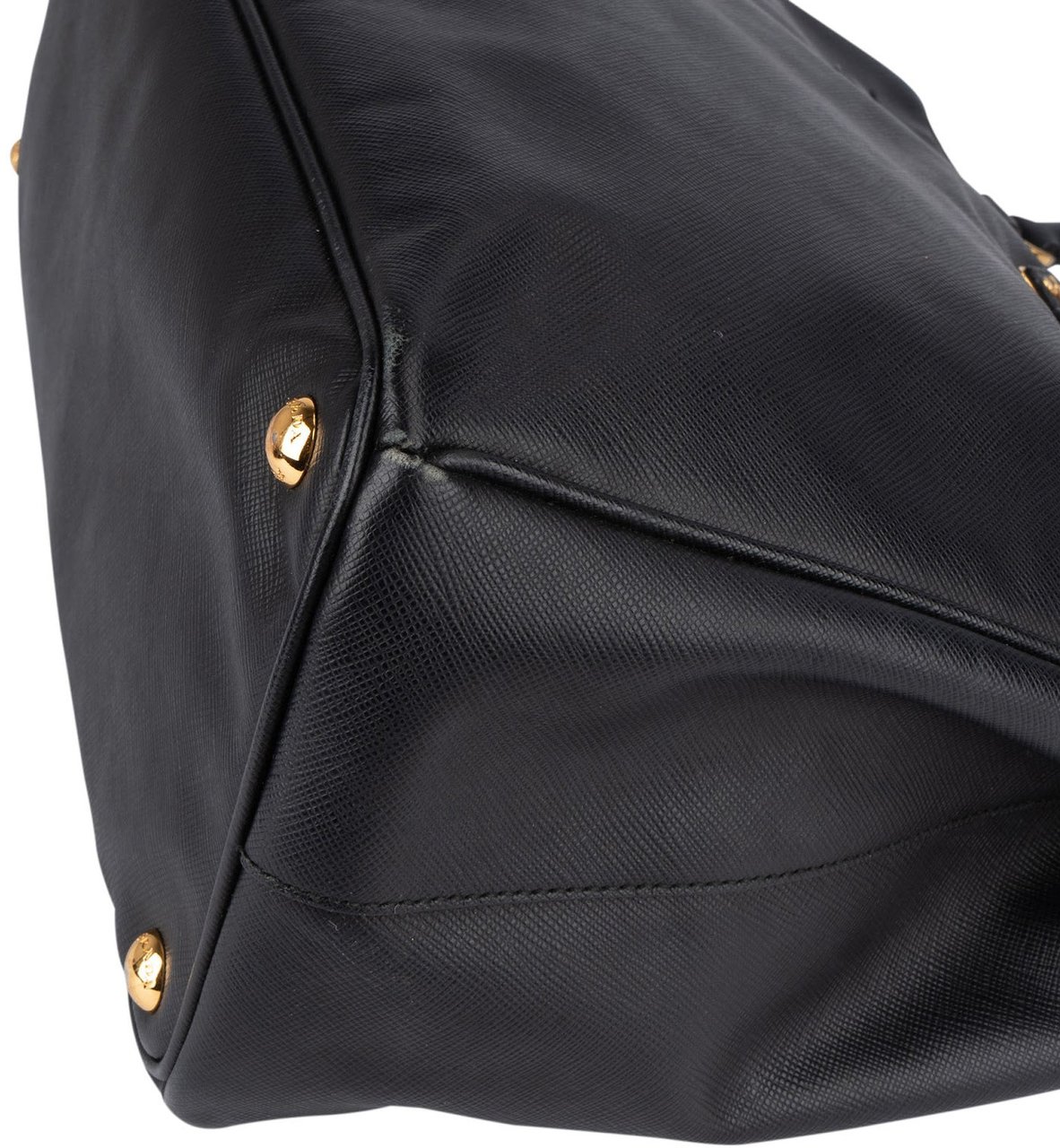 Prada Prada Saffiano Leather Galleria Handbag Zwart