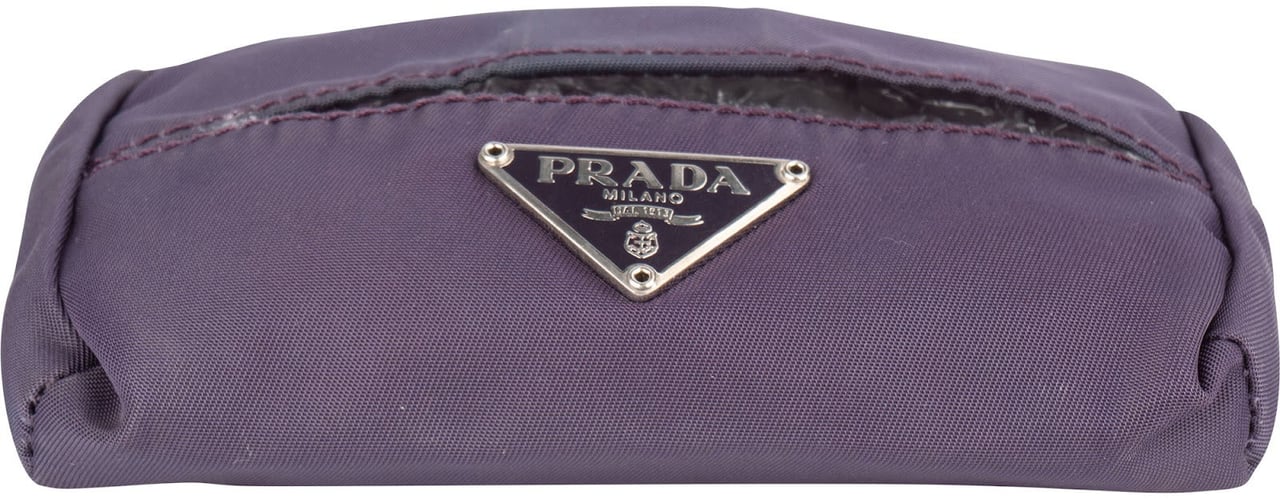 Prada Prada Purple Triangle Tissue Case Taschentücheretui Paars