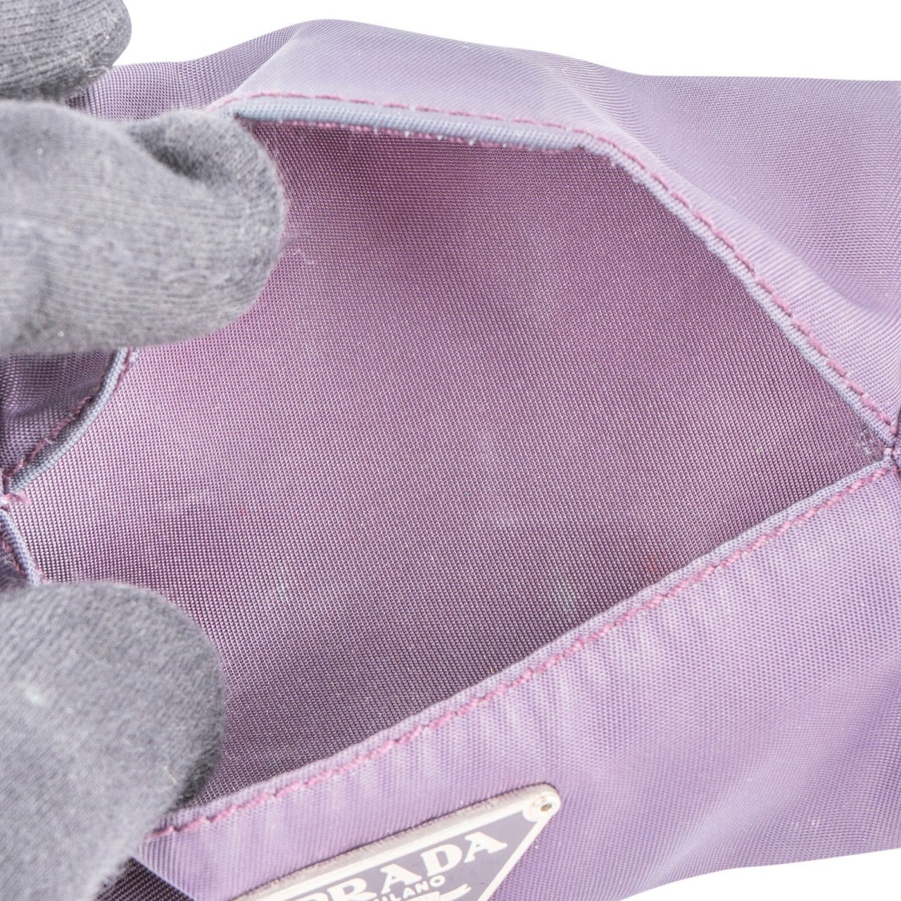 Prada Prada Purple Triangle Tissue Case Taschentücheretui Paars