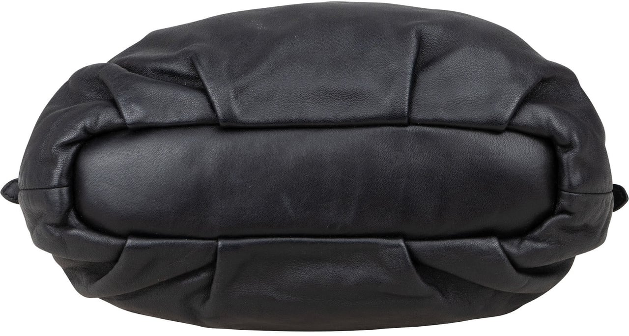 Prada Prada Black Nappa Gauffre Chain Shoulder Bag Zwart