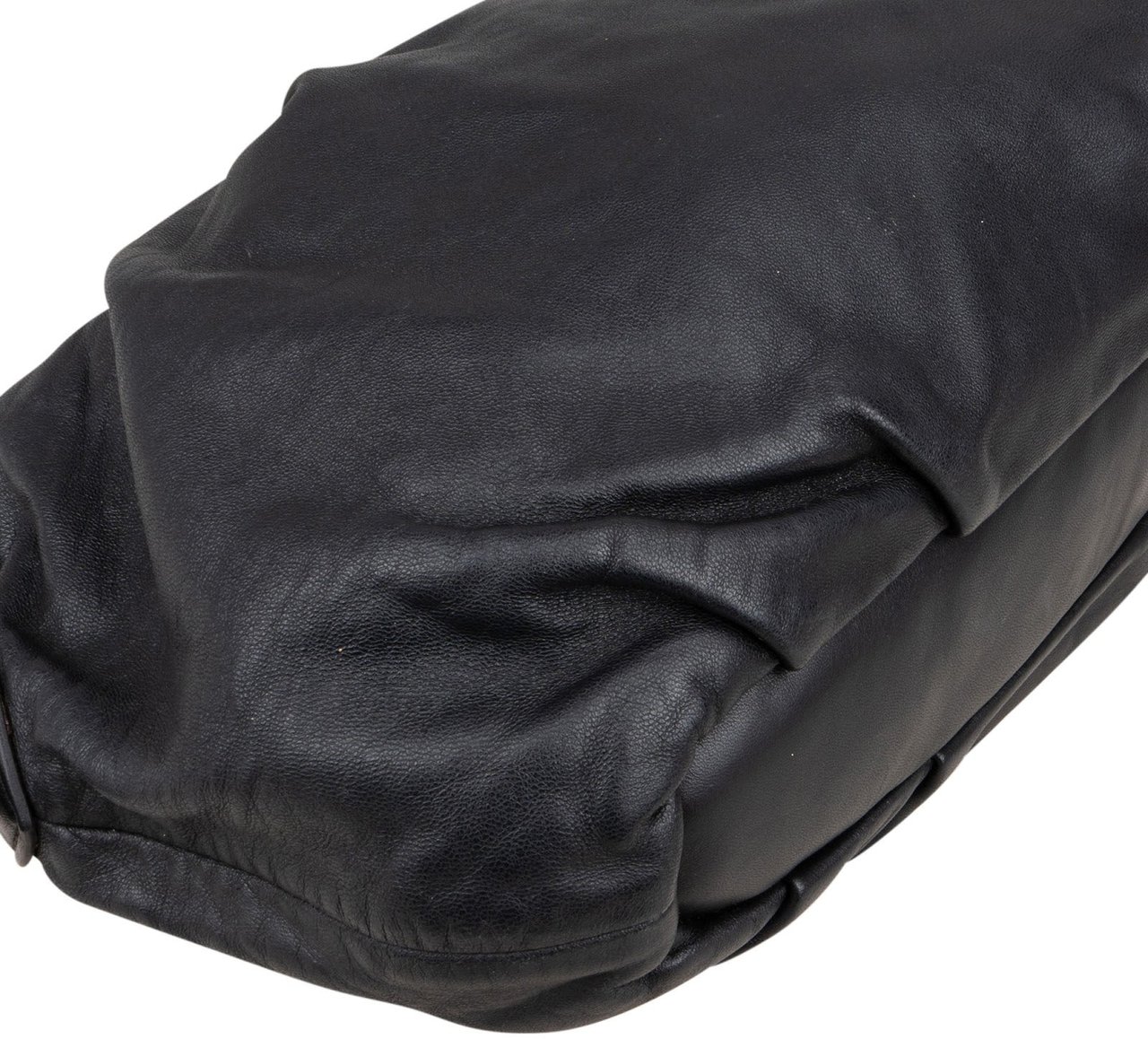 Prada Prada Black Nappa Gauffre Chain Shoulder Bag Zwart