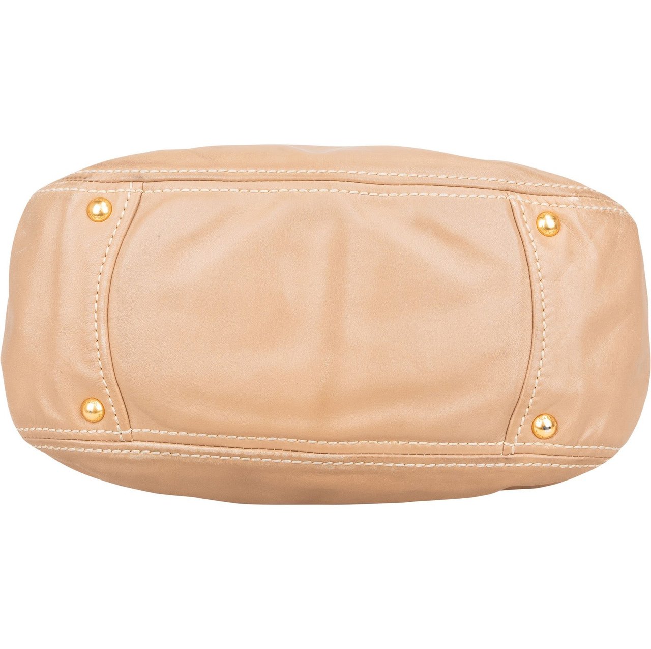 Prada Prada Vitello Daino Leather Shoulder Bag Beige