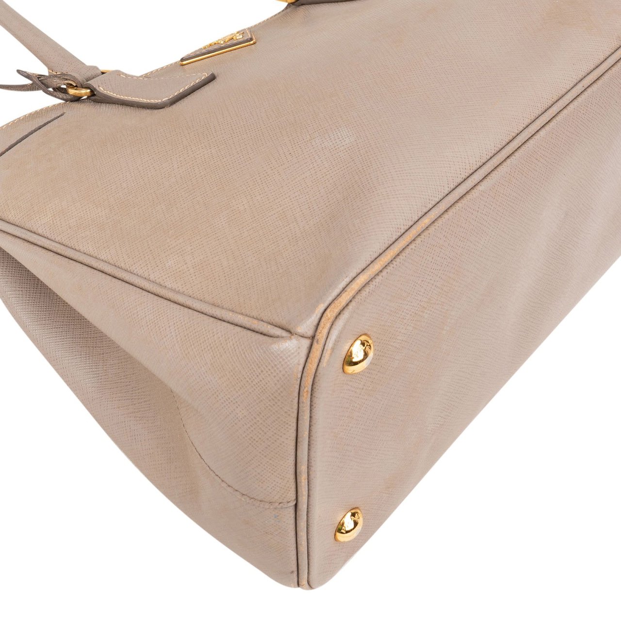 Prada Prada Saffiano Leather Galleria Handbag Beige