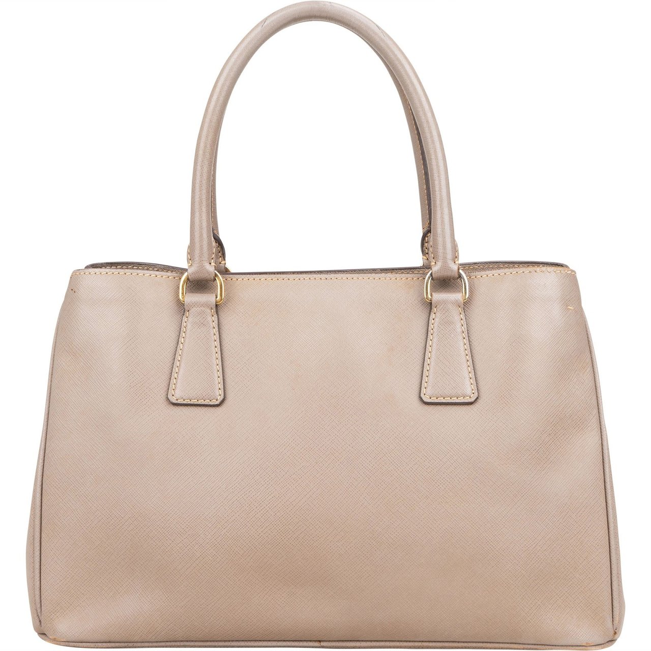Prada Prada Saffiano Leather Galleria Handbag Beige