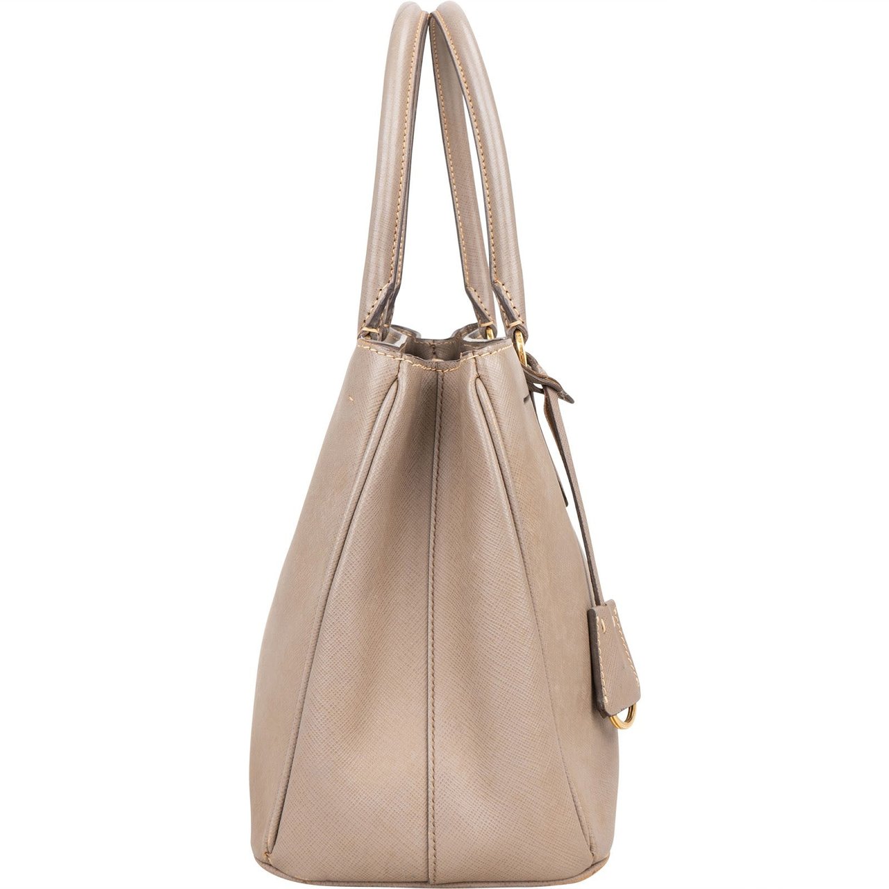 Prada Prada Saffiano Leather Galleria Handbag Beige
