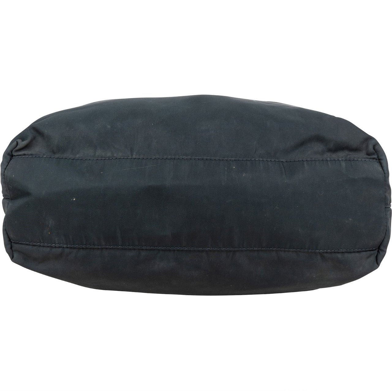 Prada Prada Blue Nylon Triangle Shoulder Bag Zwart